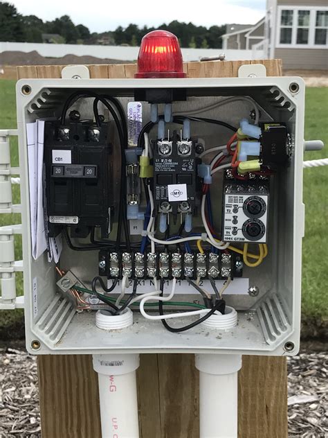 septic tank pump control box